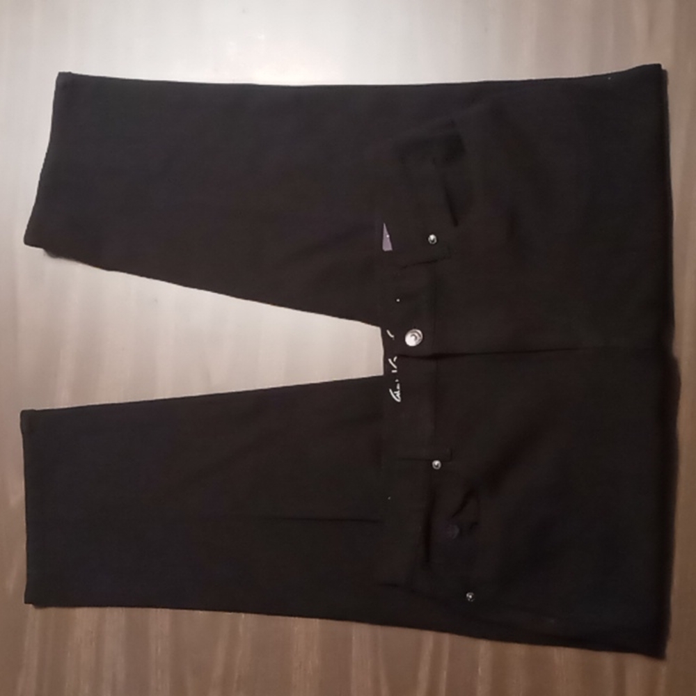 Gloria Vanderbilt Amanda Slim Black Jeans Size 14Short